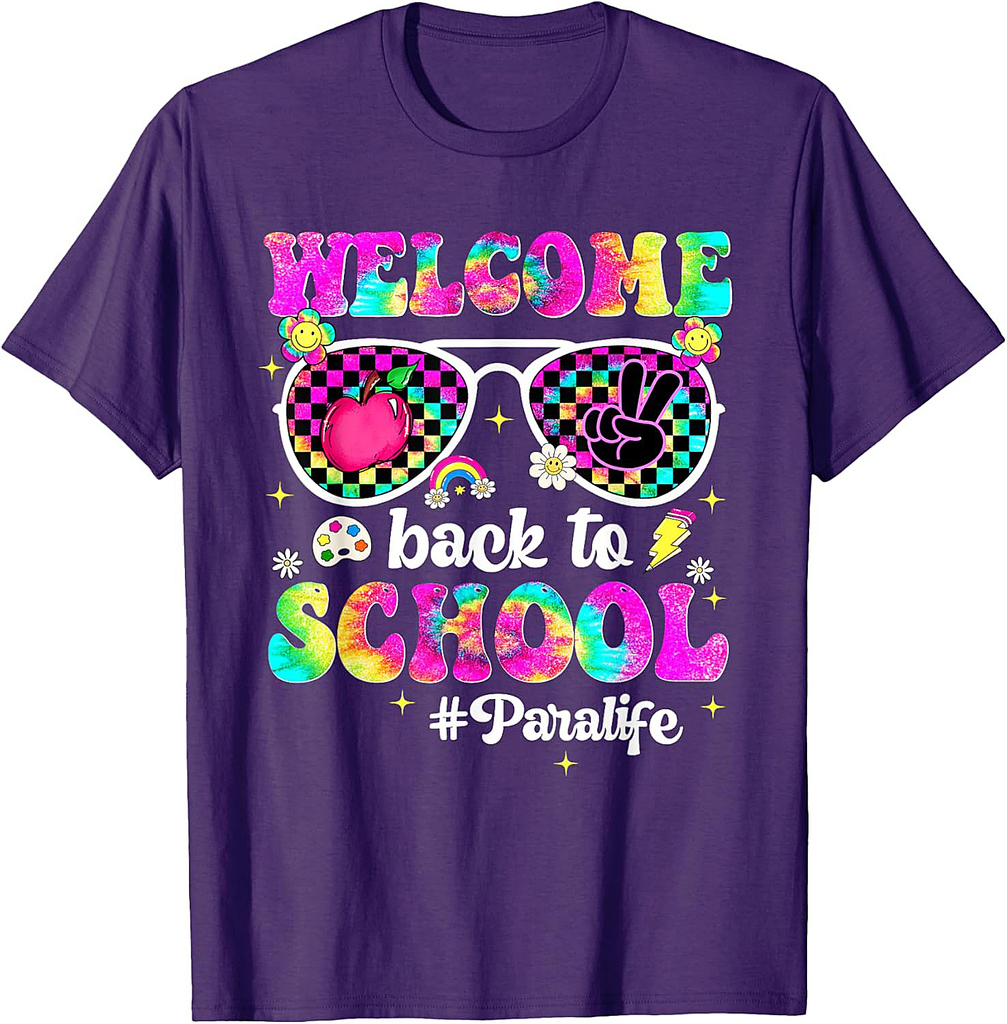 Welcome Back To School Para Sunglasses First Day Of School T-Shirt
