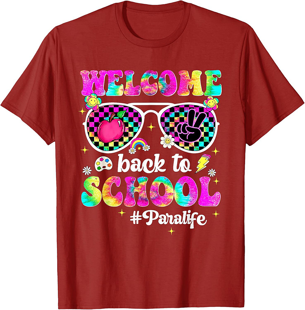 Welcome Back To School Para Sunglasses First Day Of School T-Shirt