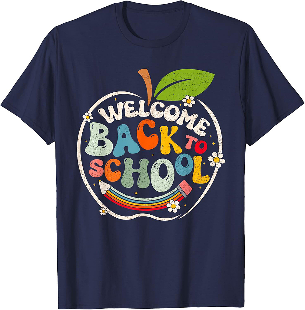 Welcome Back To School Retro First Day of School Teacher T-Shirt