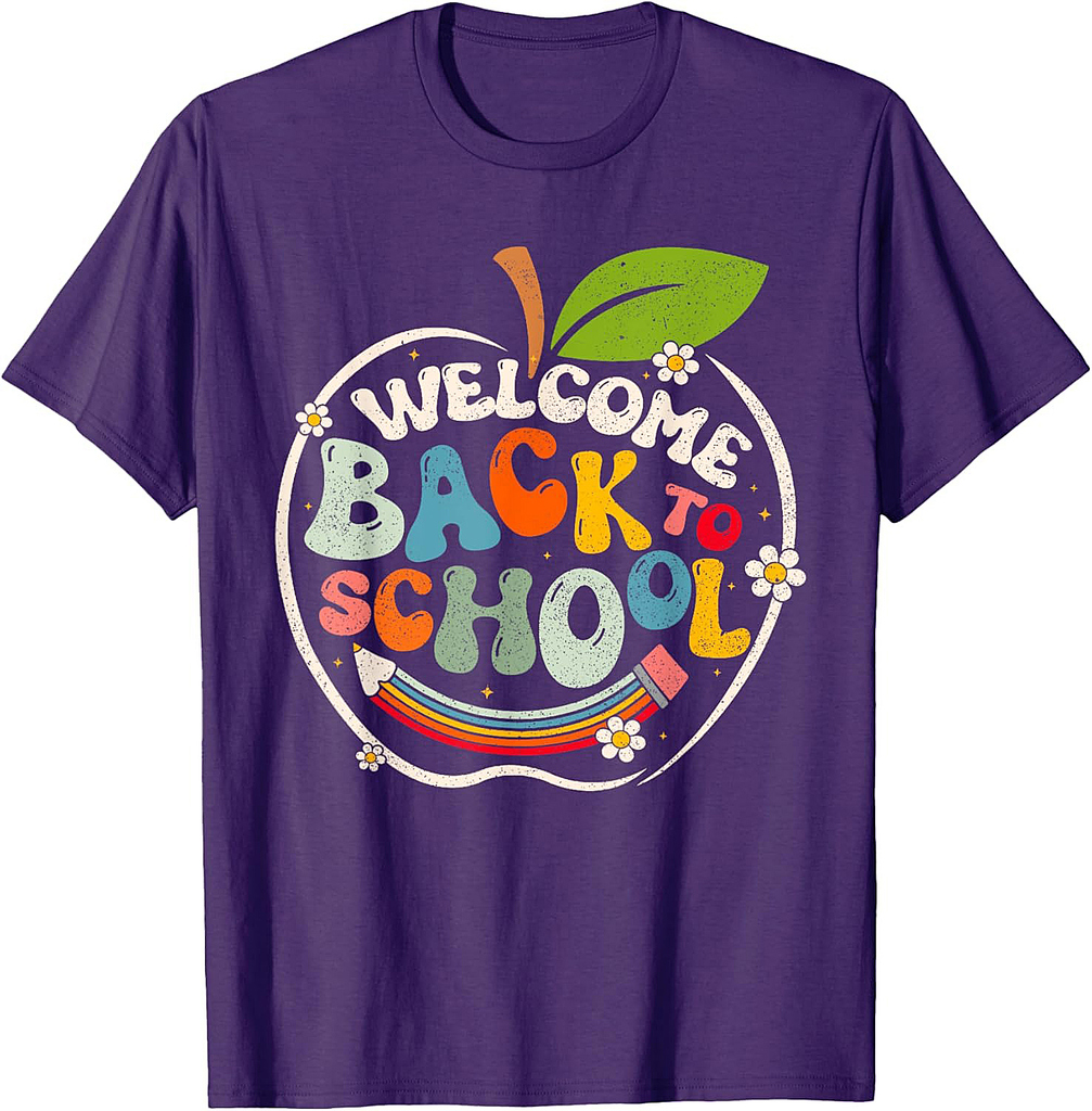 Welcome Back To School Retro First Day of School Teacher T-Shirt