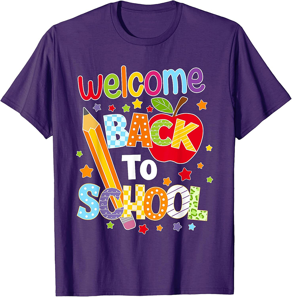 Welcome Back To School Teachers Boys Girls Happy First Day T-Shirt
