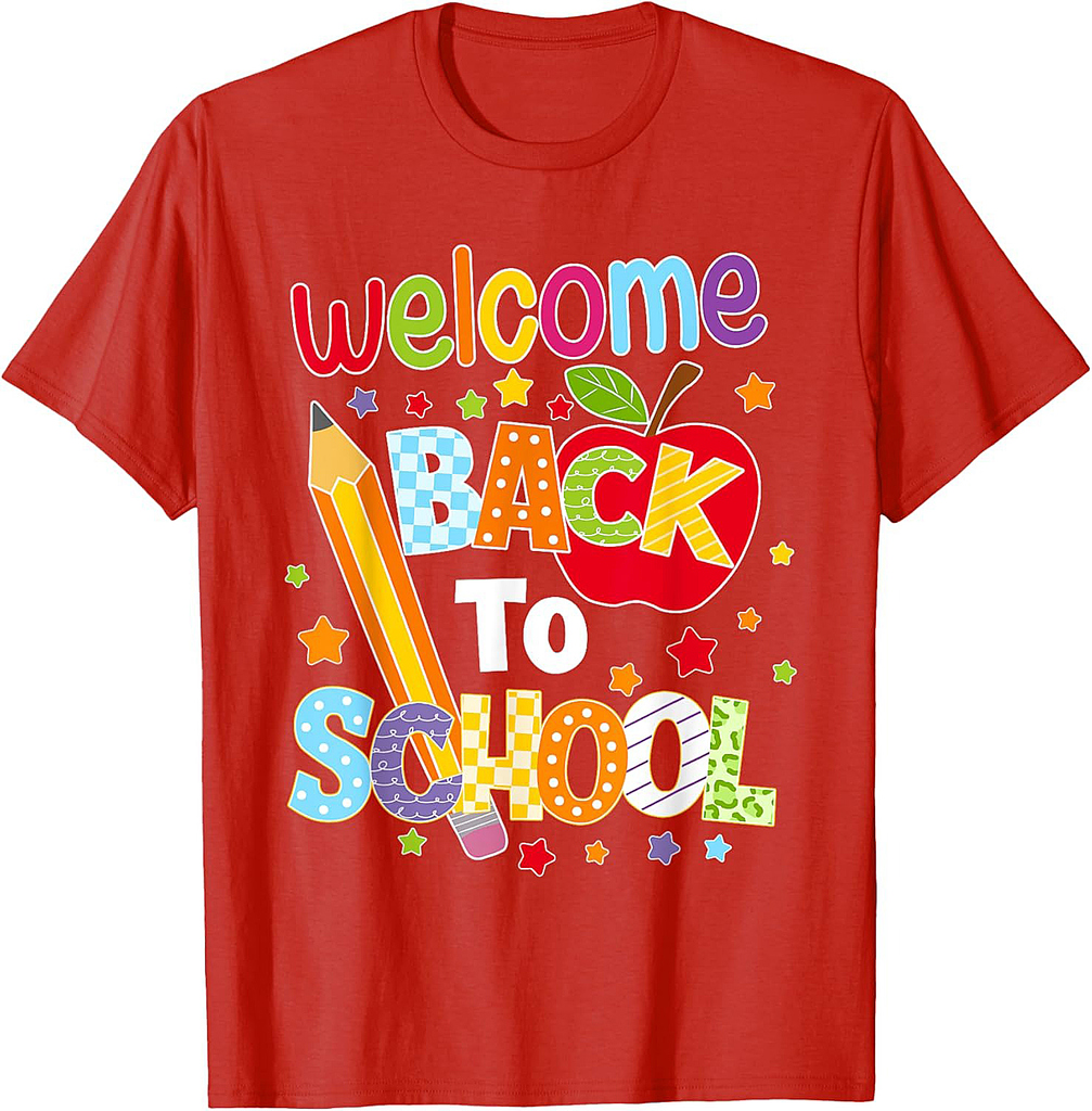 Welcome Back To School Teachers Boys Girls Happy First Day T-Shirt