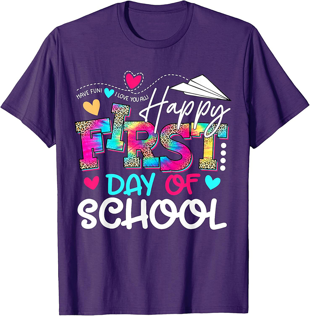 Welcome Back To School Tie Dye First Day of School Teacher T-Shirt for Men Women Kids