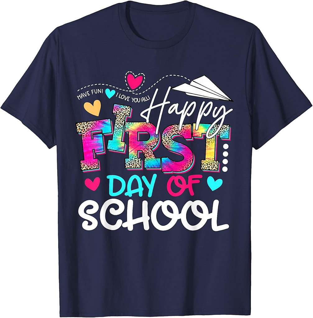 Welcome Back To School Tie Dye First Day of School Teacher T-Shirt for Men Women Kids