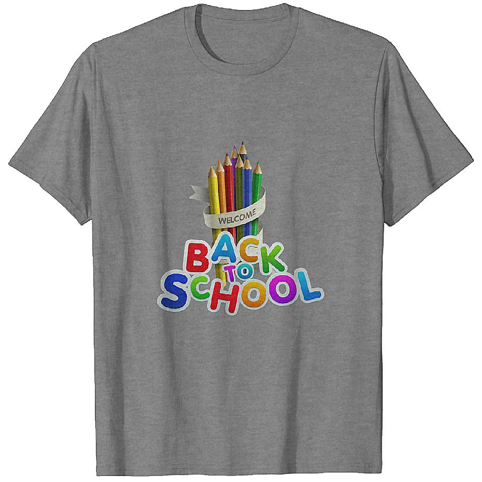 Welcome Back to school Childrens Back To School T-Shirts Heavyweight T-shirt Men