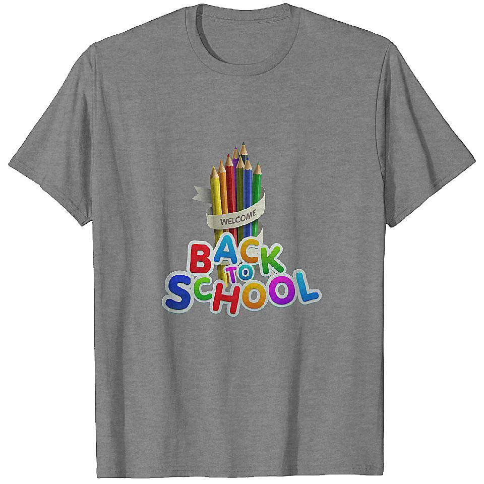 Welcome Back to school Childrens Back To School T-Shirts Heavyweight T-shirt Men