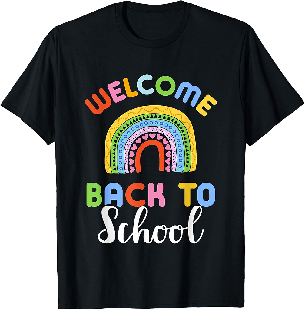 Back to School Rainbow Teacher & Student T-Shirt