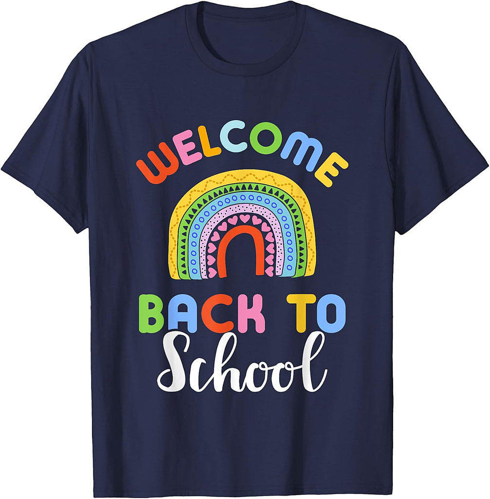 Back to School Rainbow Teacher & Student T-Shirt