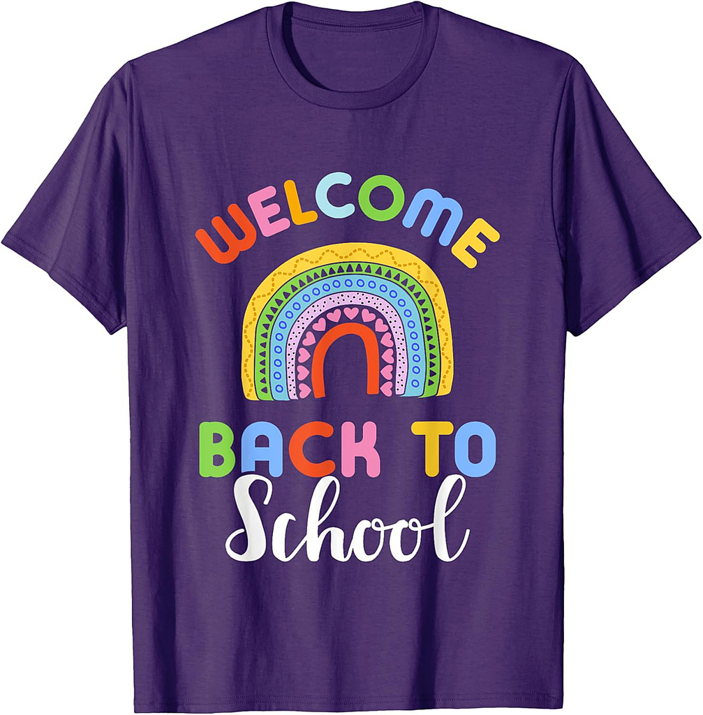 Back to School Rainbow Teacher & Student T-Shirt