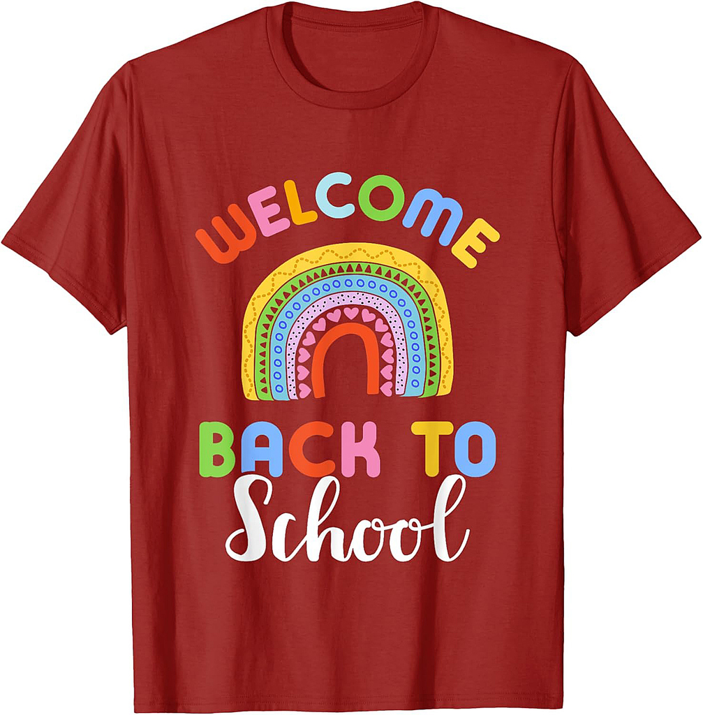 Back to School Rainbow Teacher & Student T-Shirt