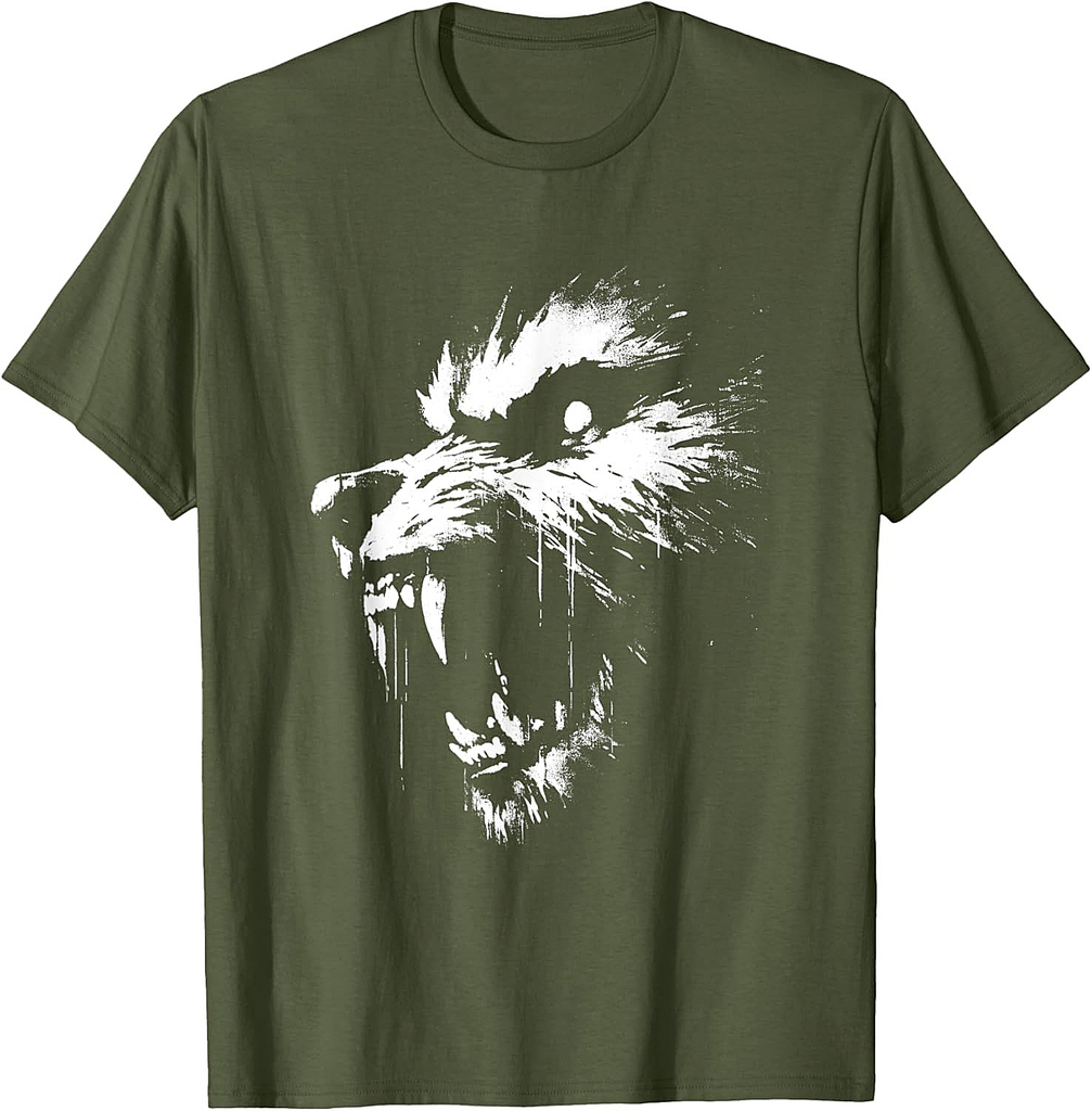 Werewolf - Vintage Spooky Werewolf Halloween Lover T-Shirt