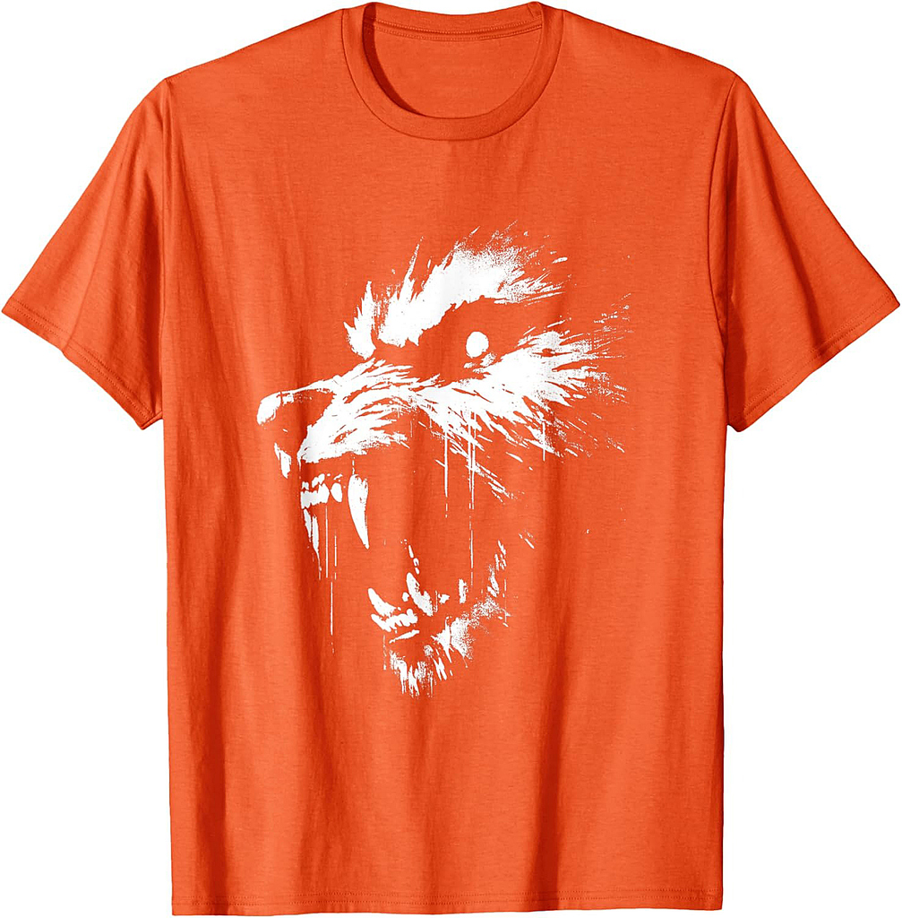 Werewolf - Vintage Spooky Werewolf Halloween Lover T-Shirt
