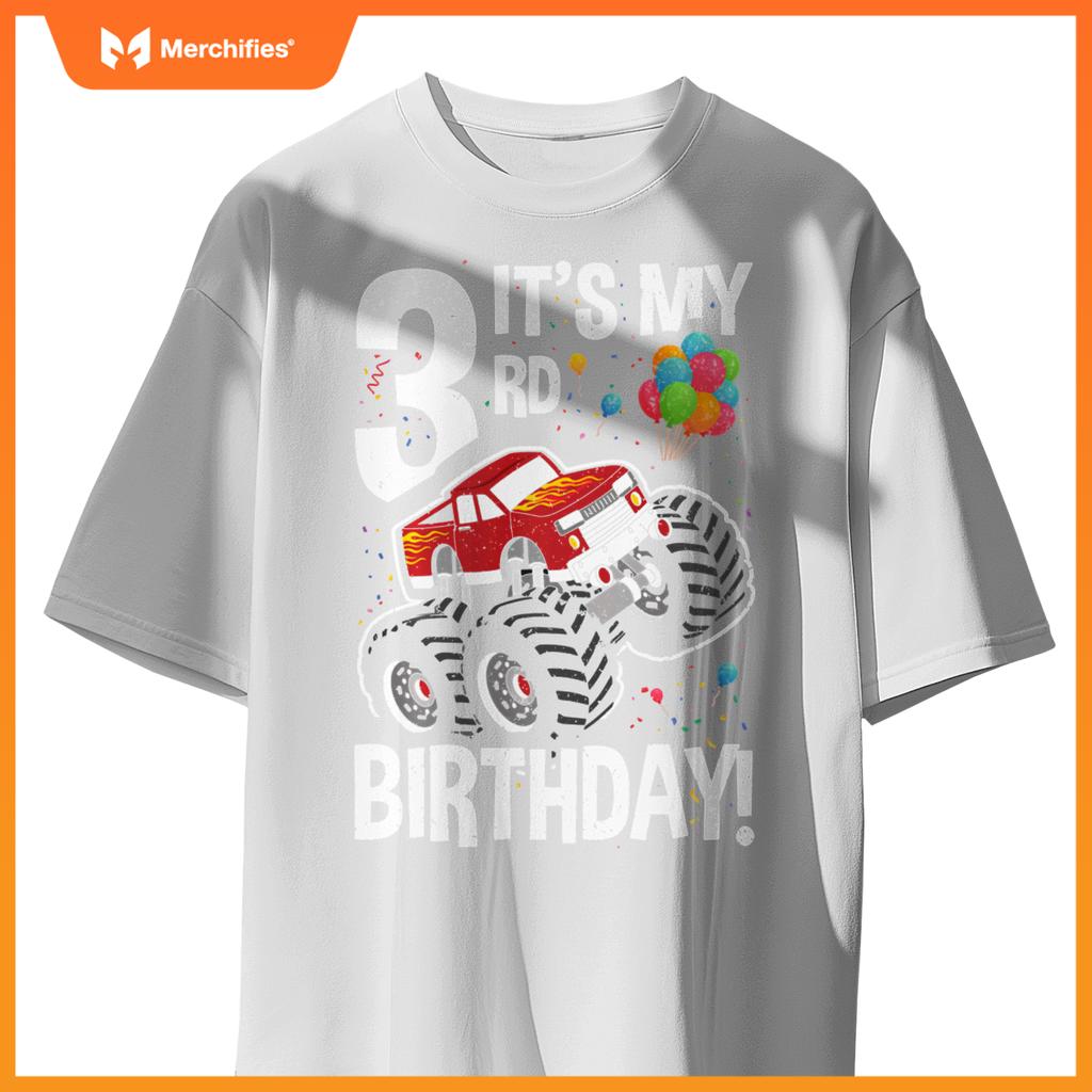 Kids It's My 3rd Birthday! 3 Year Old Monster Truck T-Shirt