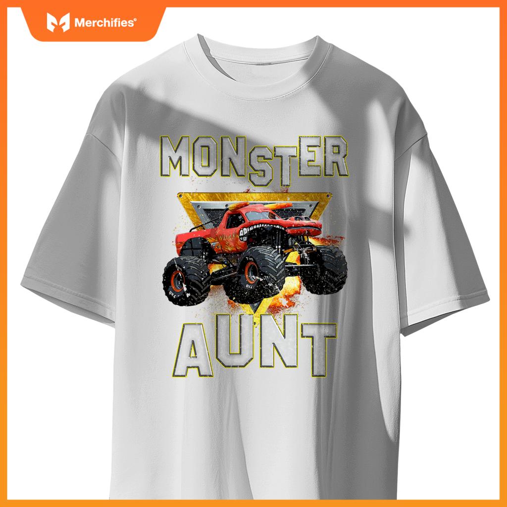 Monster Truck Aunt Monster Truck Are My Jam Truck Lovers T-Shirt