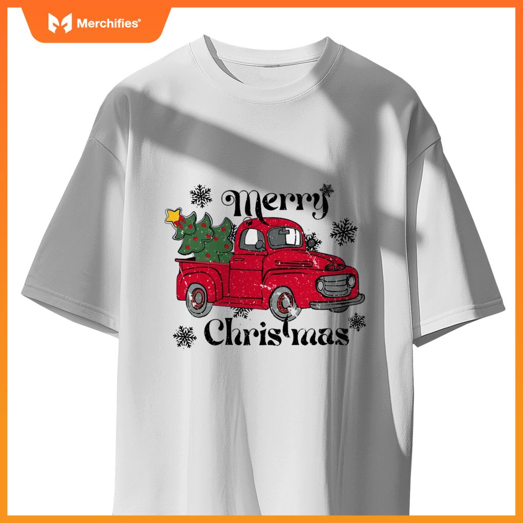 Merry Christmas Red Truck T-Shirt