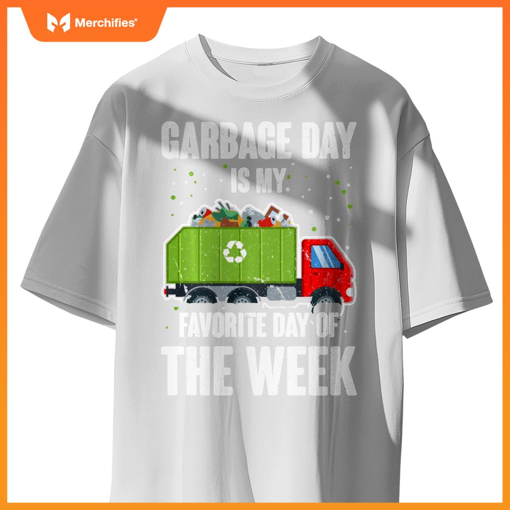 Garbage Uniform Trash Kids Garbage Man Costume Truck T-Shirt