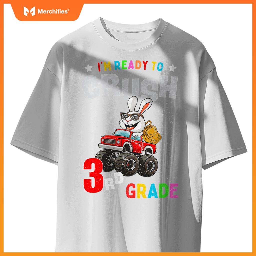 Im Ready To Crush 3Rd Grade Rabbit Monster Truck T-Shirt