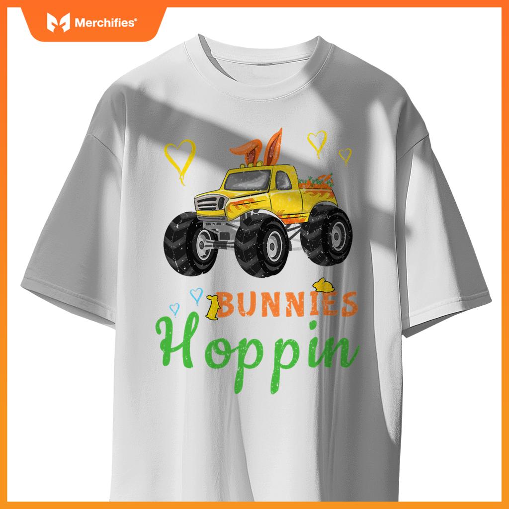 Monster Truck Bunny Rabbit Happy Easter Sunday T-Shirt
