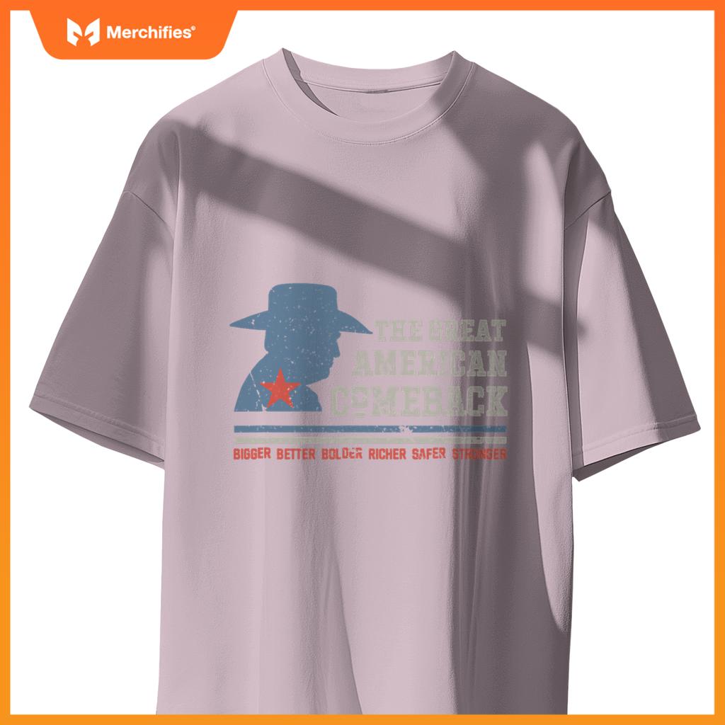 Winning Won Win Patriotic Cowboy Great American Comeback T-Shirt