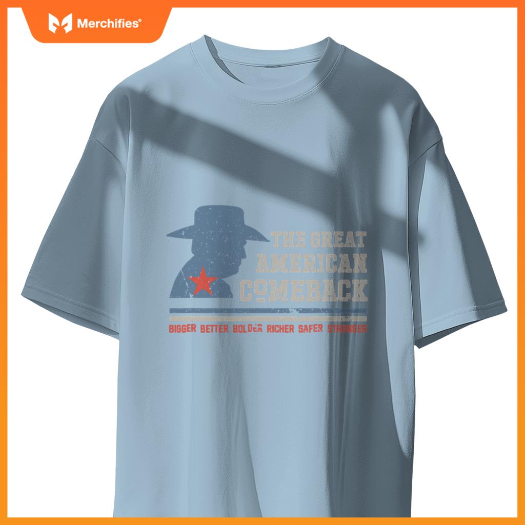 Winning Won Win Patriotic Cowboy Great American Comeback T-Shirt