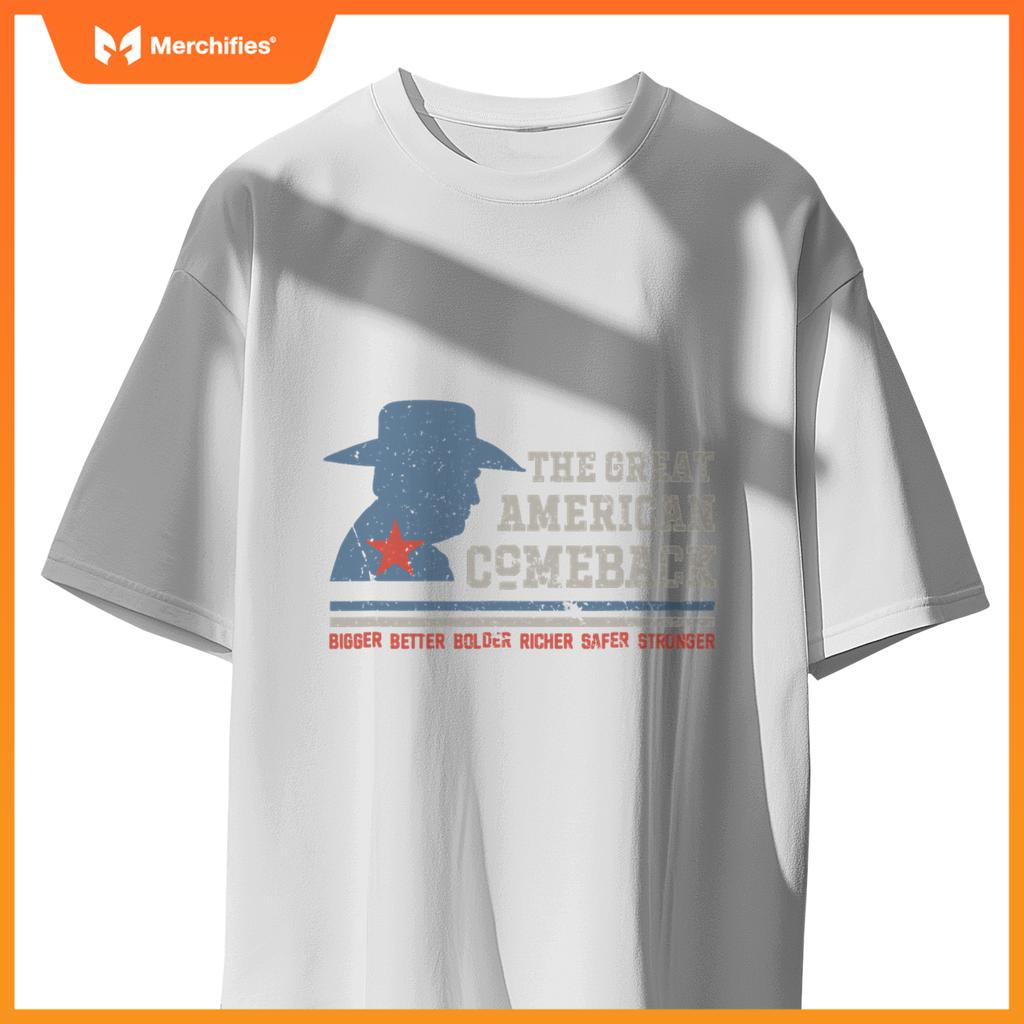 Winning Won Win Patriotic Cowboy Great American Comeback T-Shirt