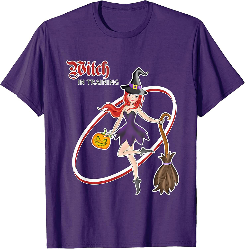 Witch in training for Women and Girls - Witch Halloween T-Shirt