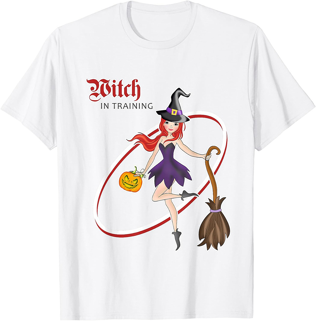 Witch in training for Women and Girls - Witch Halloween T-Shirt