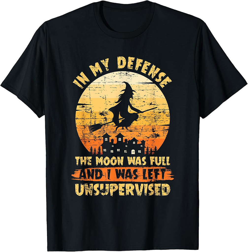 Witchcraft Witch Broom Gift Scary Witch Halloween T-Shirt