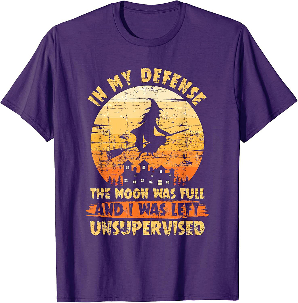 Witchcraft Witch Broom Gift Scary Witch Halloween T-Shirt