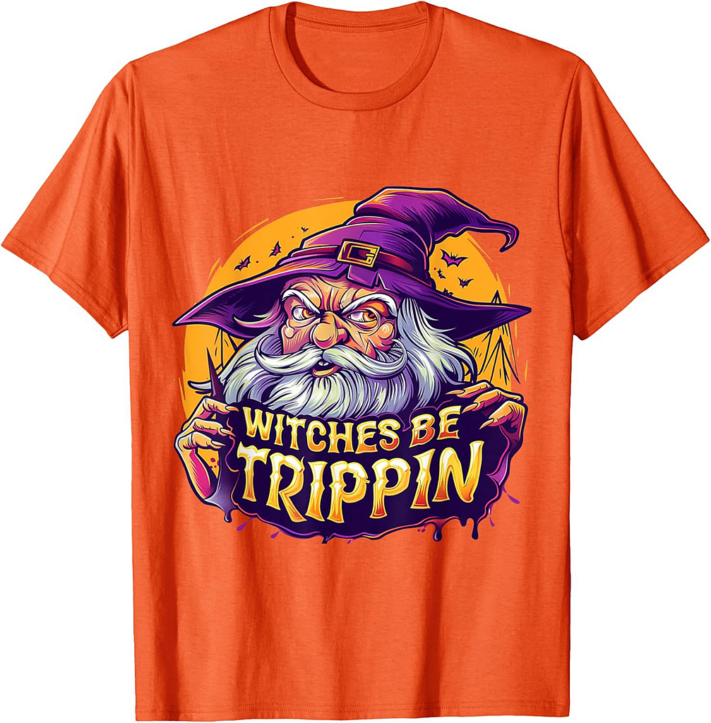 Witches Be Trippin Funny Halloween Wizard Witch Halloween T-Shirt
