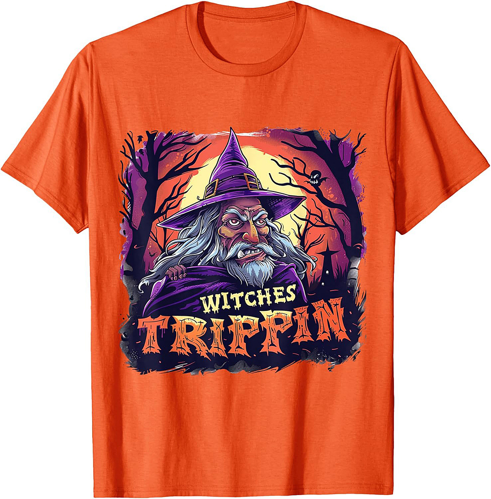 Witches Be Trippin Funny Halloween Wizard Witch Halloween T-Shirt