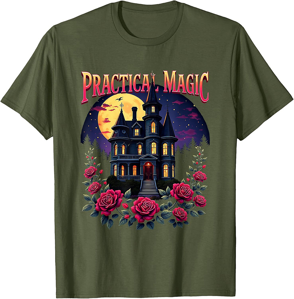 Witchy Halloween Love Vintage Witch Practical Magic T-Shirt