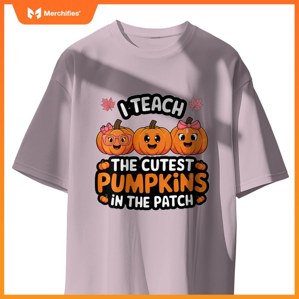 Womens I Teach The Cutest Pumpkins In The Patch Halloween Teacher