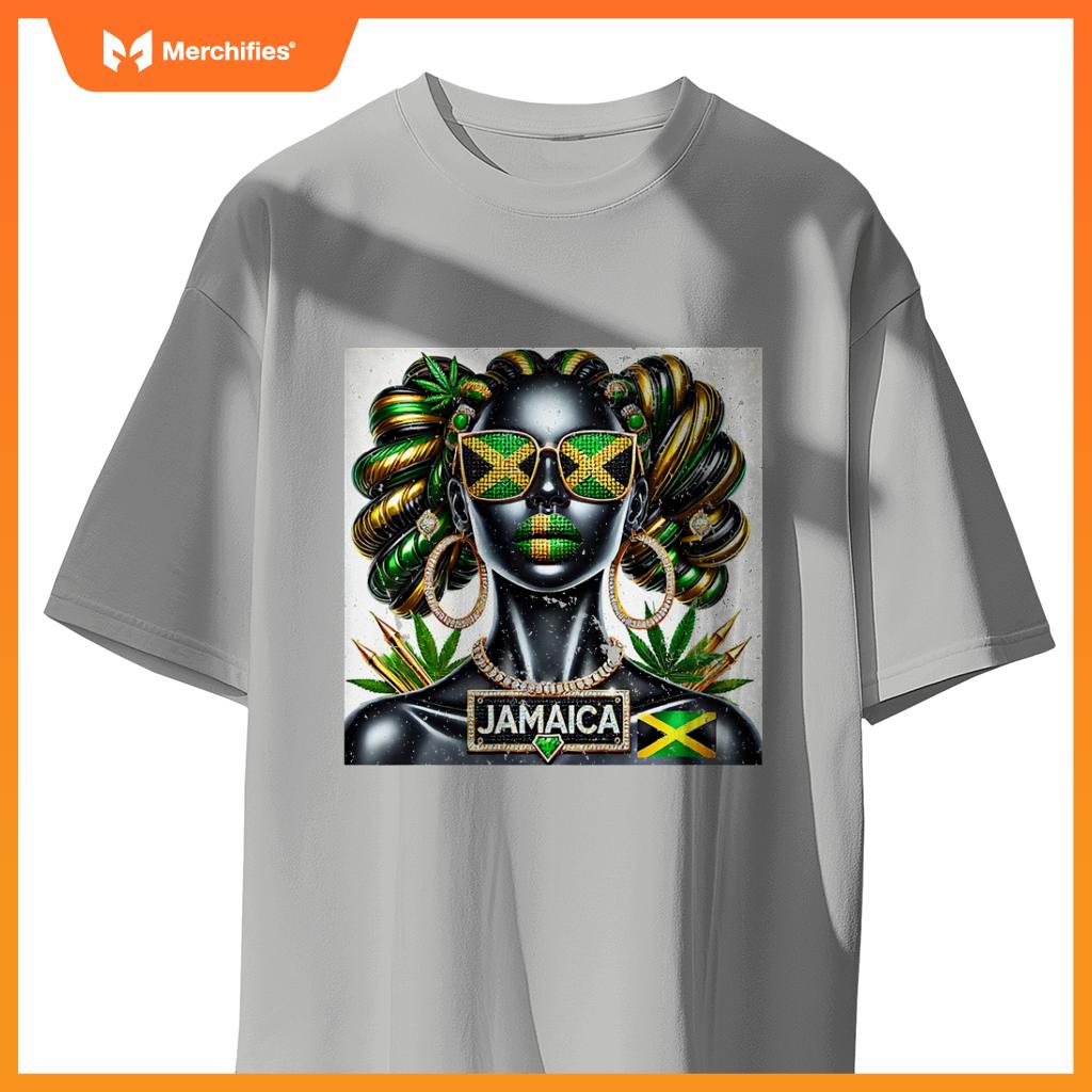 Womens Women's Jamaica Clothes Patriotic Jamaica Flag Premium T-Shirt