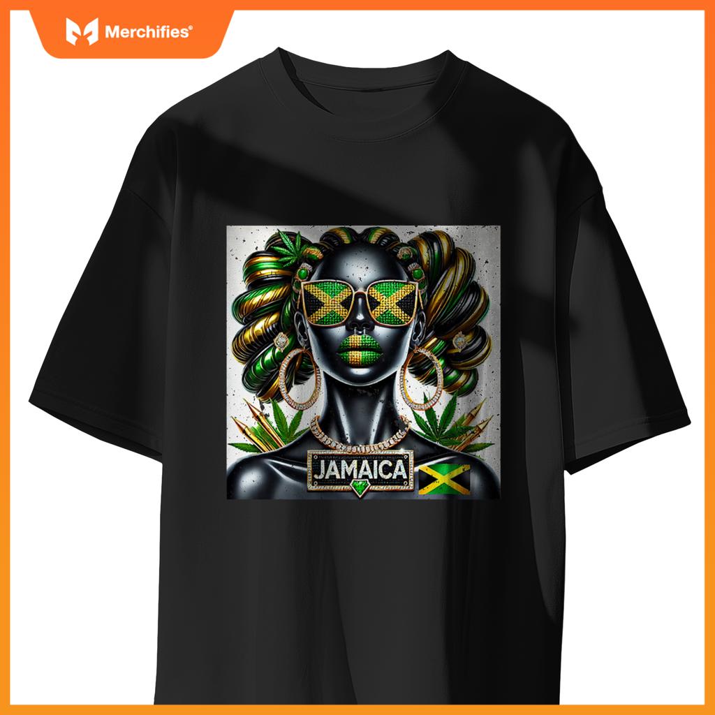 Womens Women's Jamaica Clothes Patriotic Jamaica Flag Premium T-Shirt