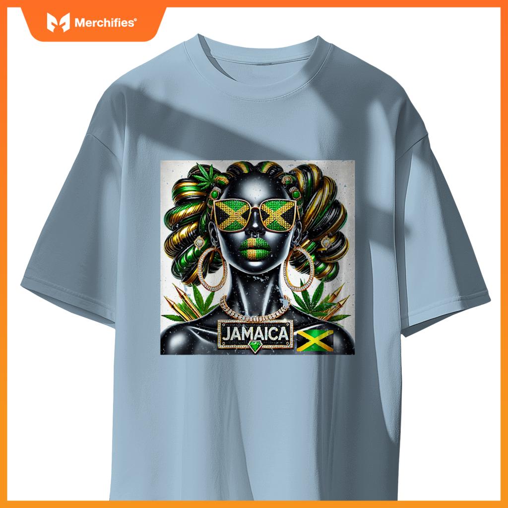 Womens Women's Jamaica Clothes Patriotic Jamaica Flag Premium T-Shirt
