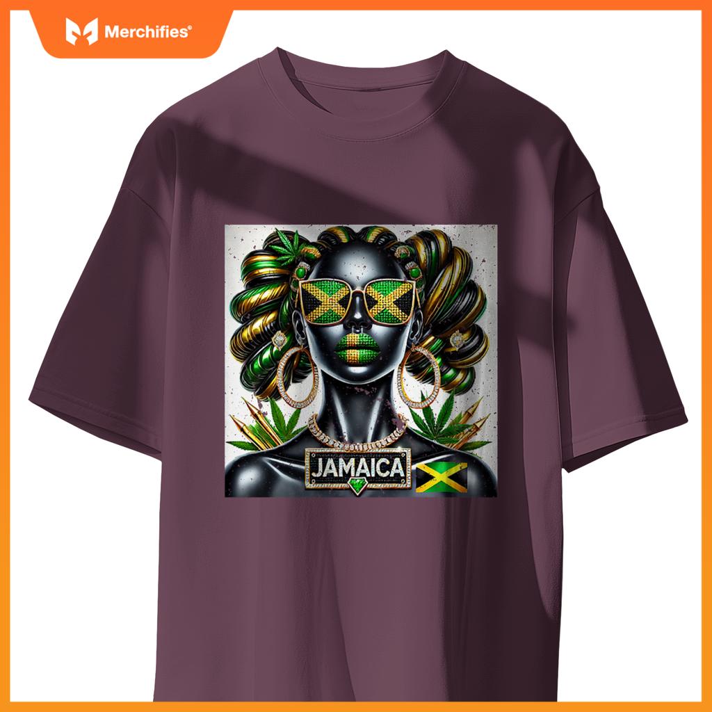 Womens Women's Jamaica Clothes Patriotic Jamaica Flag Premium T-Shirt