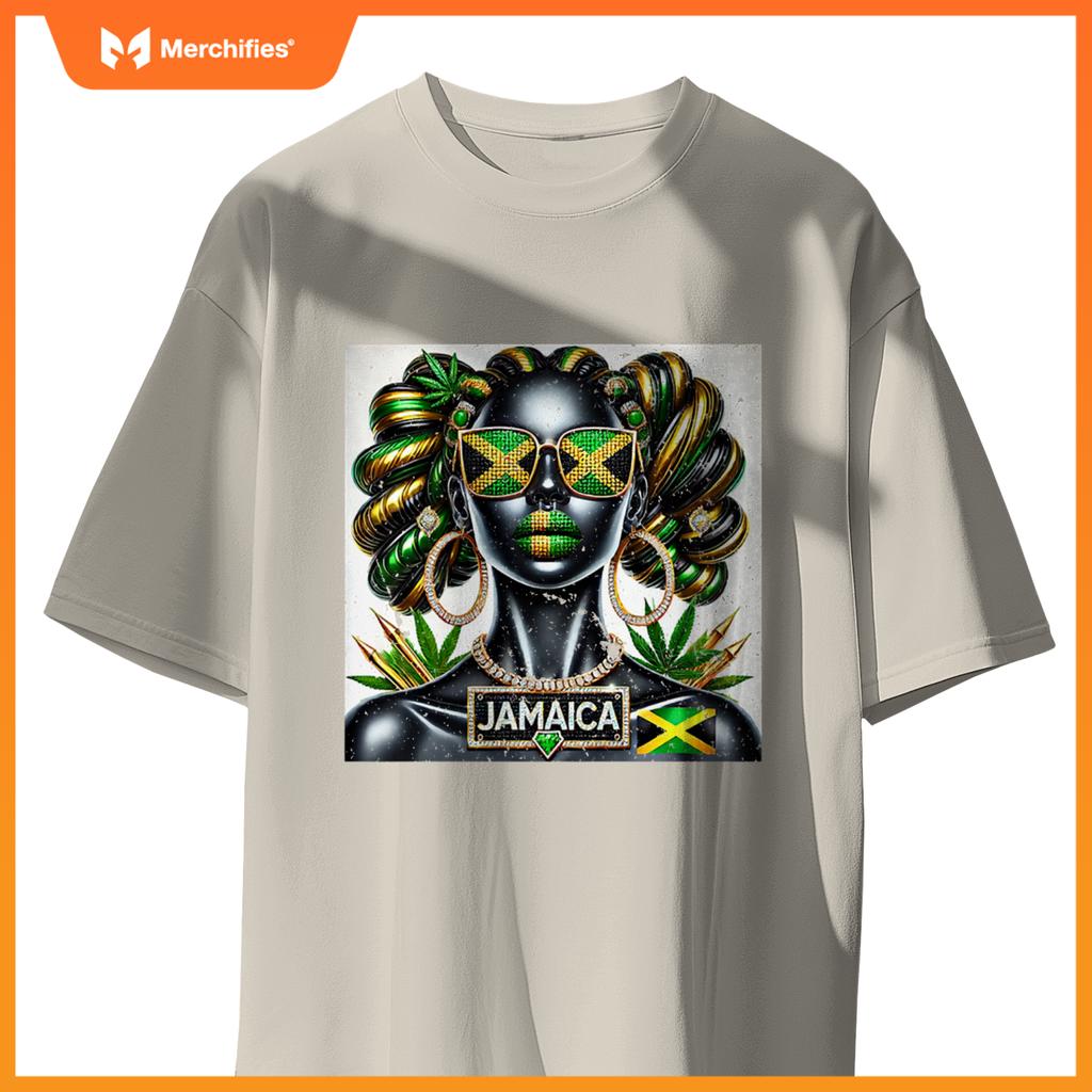 Womens Women's Jamaica Clothes Patriotic Jamaica Flag Premium T-Shirt