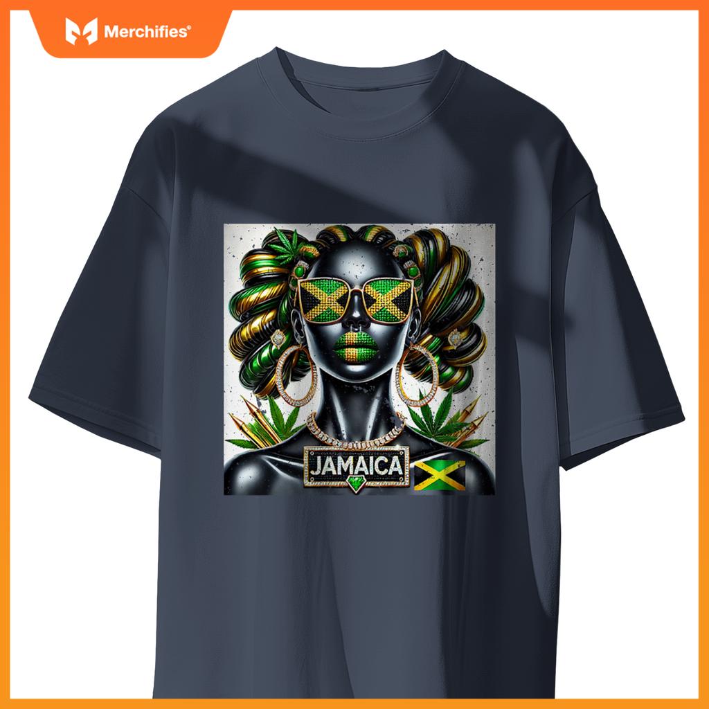 Womens Women's Jamaica Clothes Patriotic Jamaica Flag Premium T-Shirt
