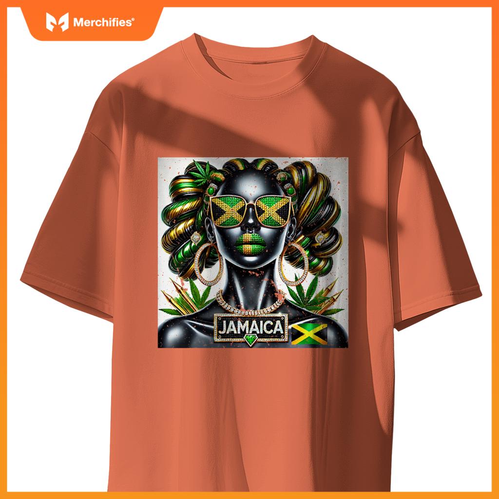 Womens Women's Jamaica Clothes Patriotic Jamaica Flag Premium T-Shirt