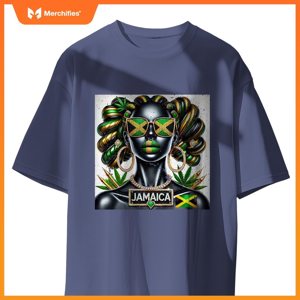 Womens Women's Jamaica Clothes Patriotic Jamaica Flag Premium T-Shirt