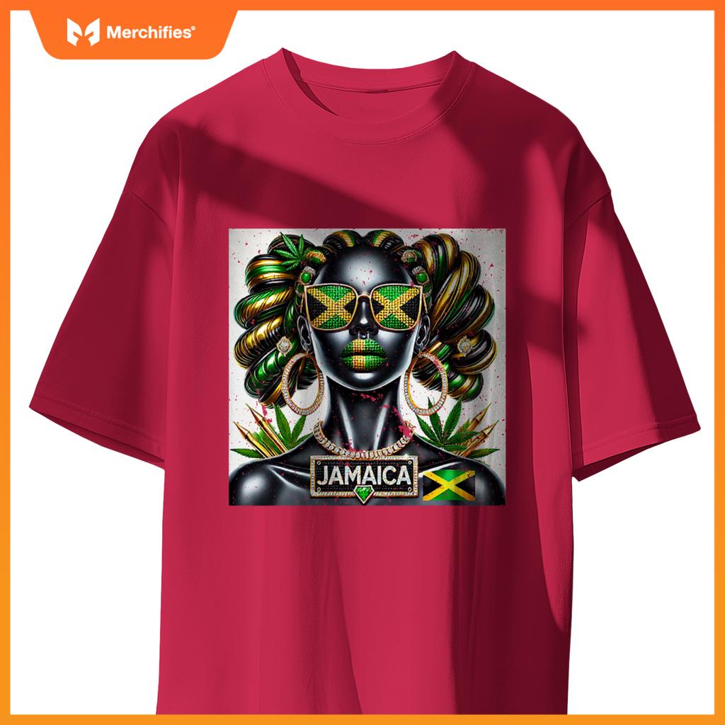 Womens Women's Jamaica Clothes Patriotic Jamaica Flag Premium T-Shirt