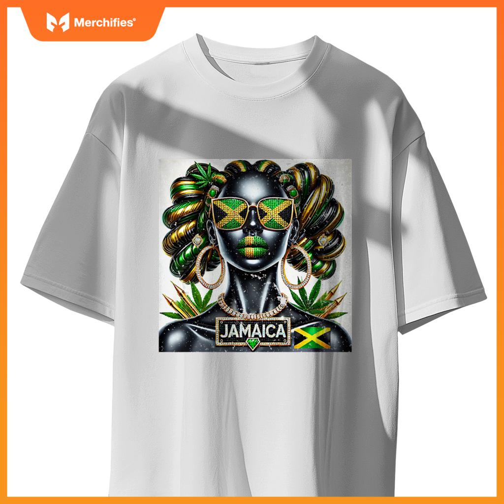 Womens Women's Jamaica Clothes Patriotic Jamaica Flag Premium T-Shirt