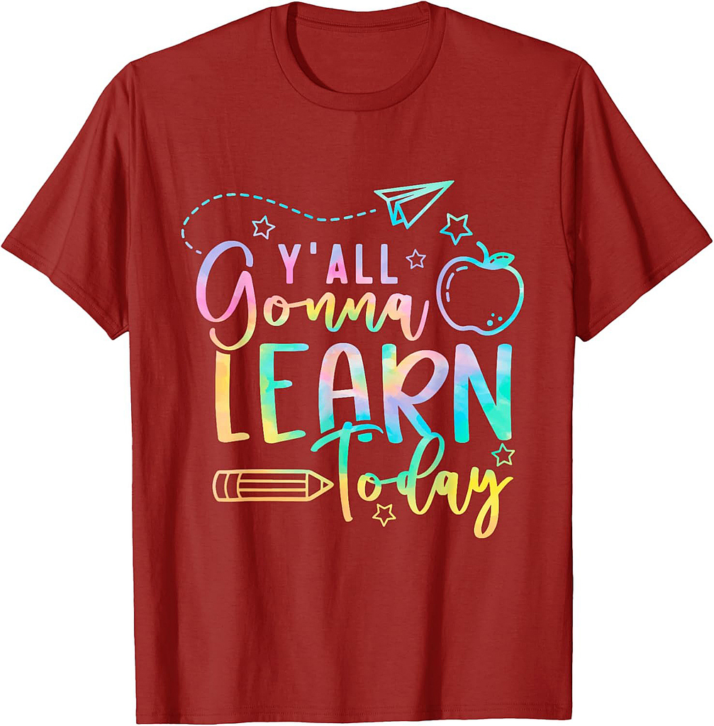 Y'all Gonna Learn Today Back to School Teacher Kids T-Shirt