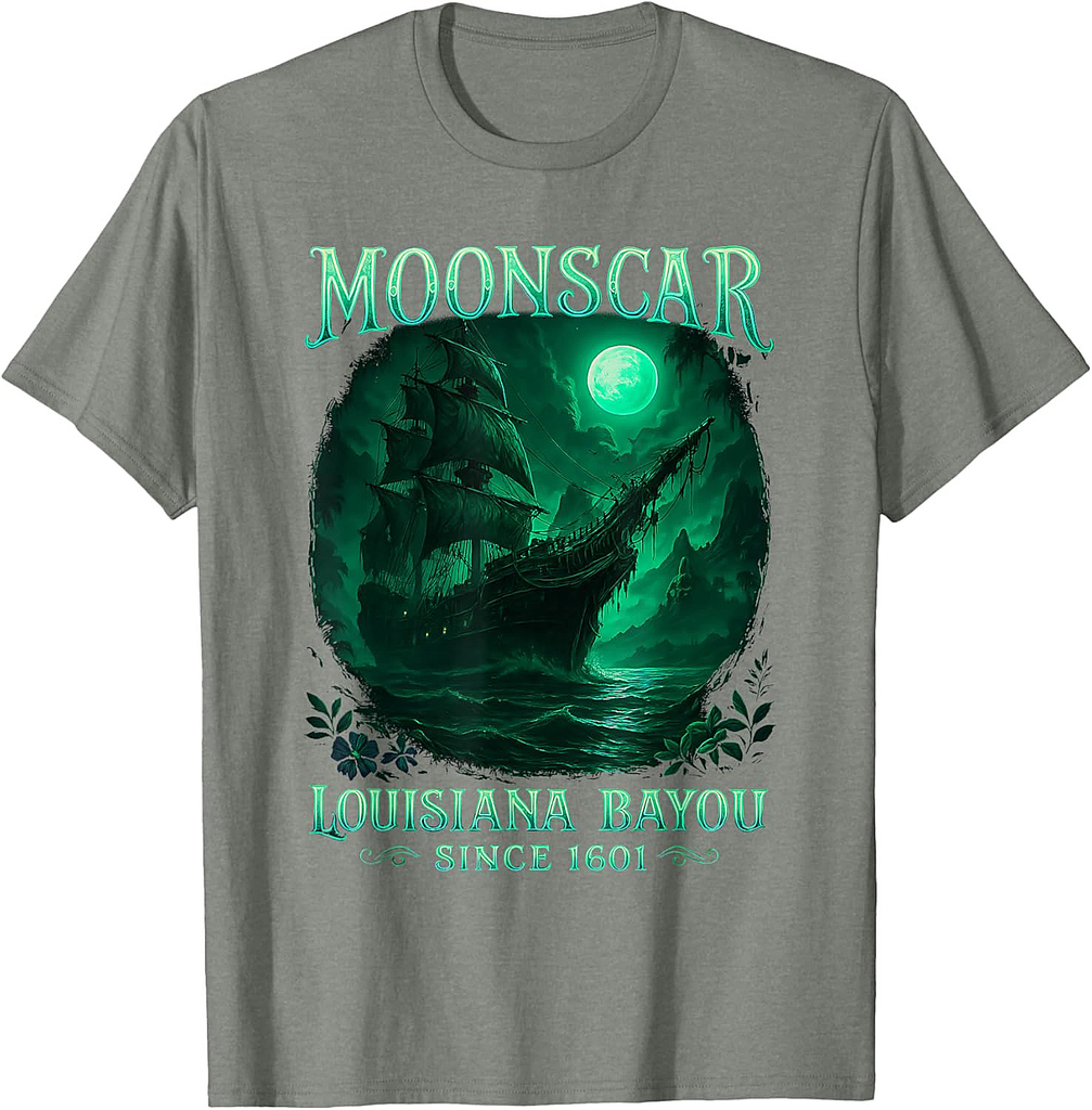 Zombie Island Moon Island Retro Cartoon Halloween T-Shirt