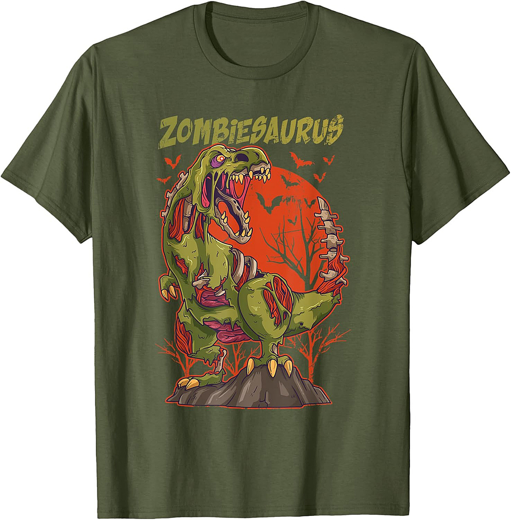 Zombiesaurus Zombie T Rex Halloween Trick Or Treat Gift T-Shirt