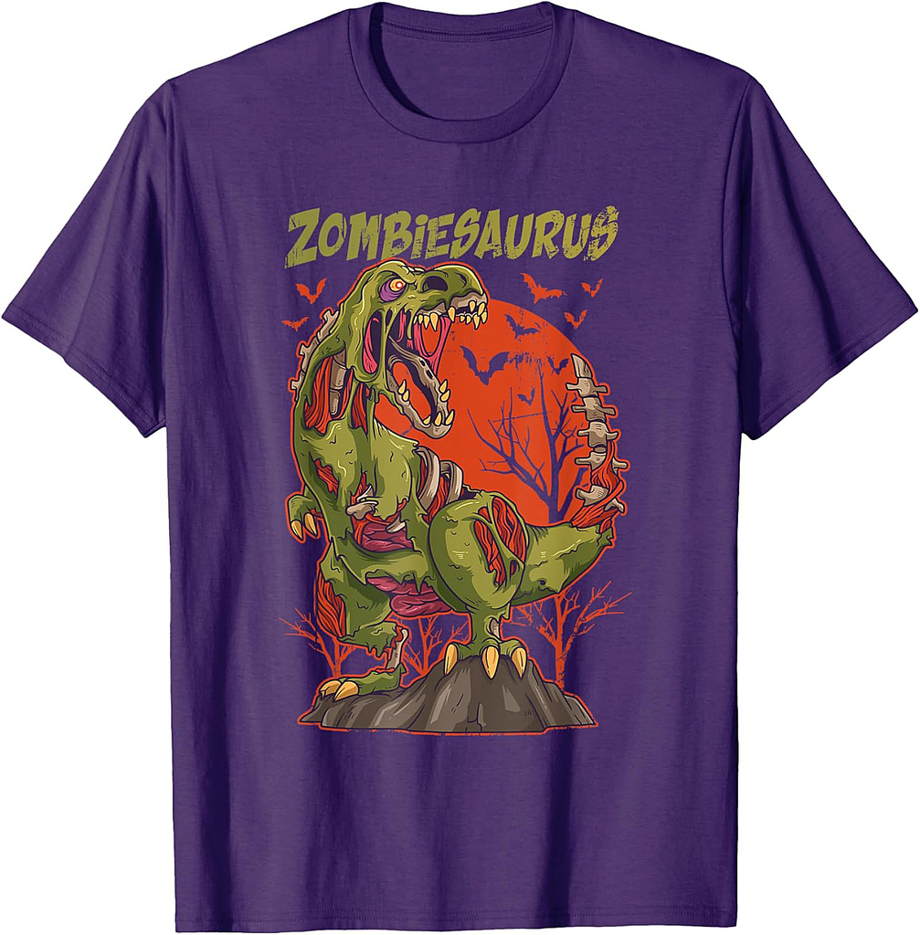 Zombiesaurus Zombie T Rex Halloween Trick Or Treat Gift T-Shirt