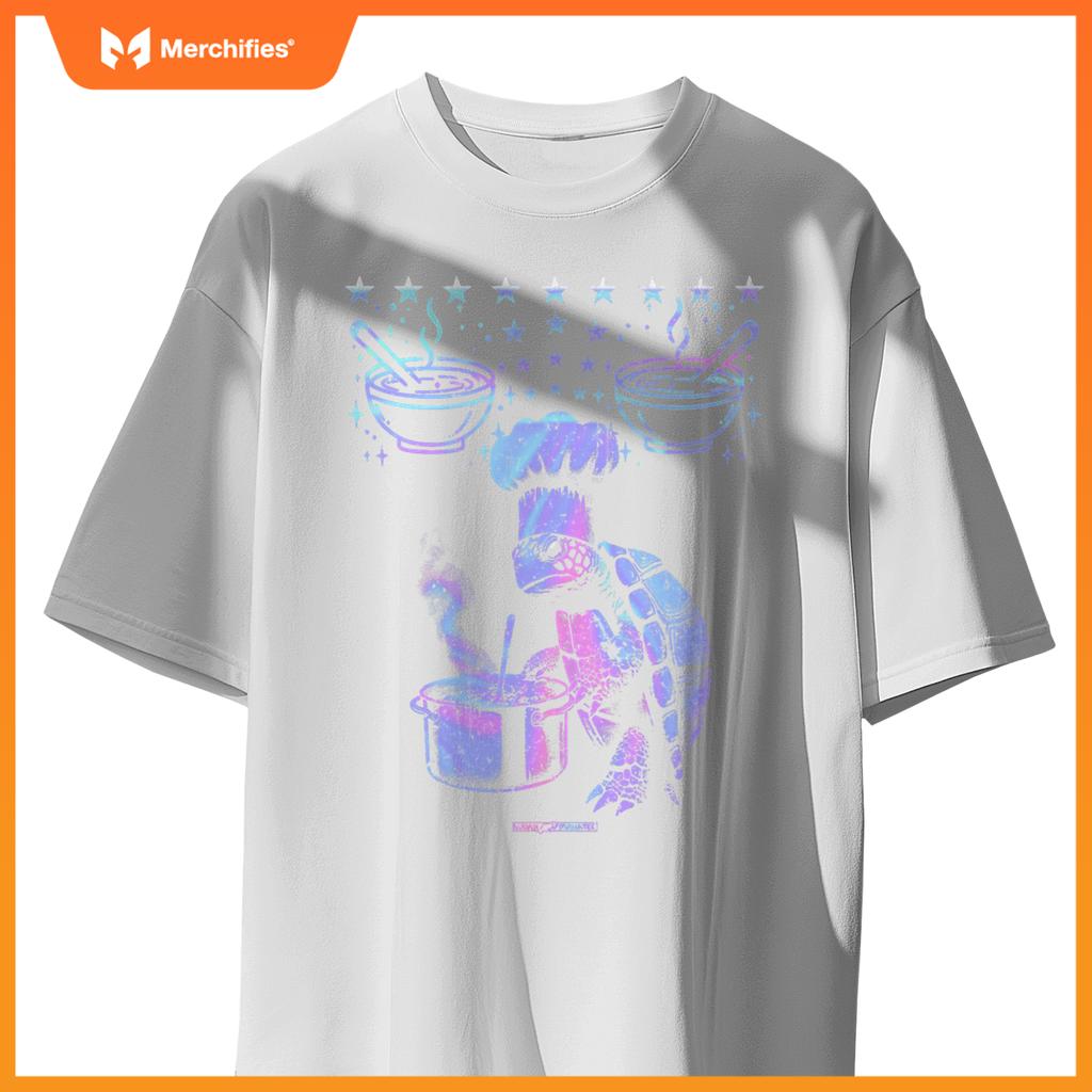 A Cool Turtle Chef Cook Preparing Soup T-Shirt