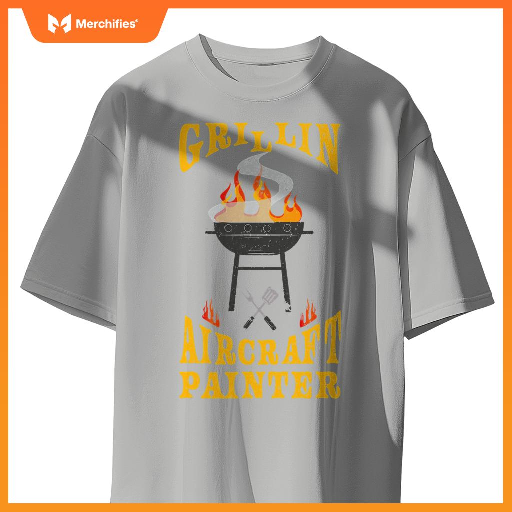 Aircraft Painter Bbq Grill Smoker & Barbecue Chef T-Shirt