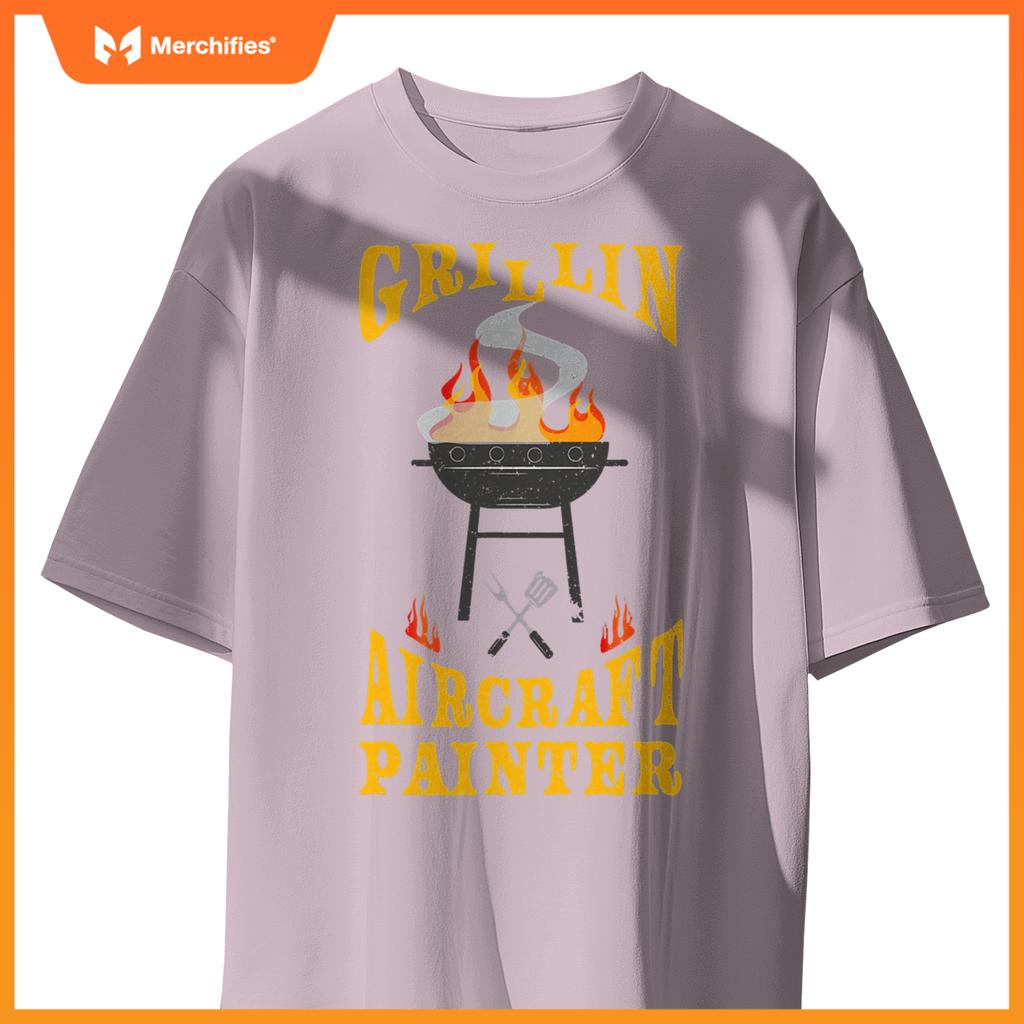 Aircraft Painter Bbq Grill Smoker & Barbecue Chef T-Shirt